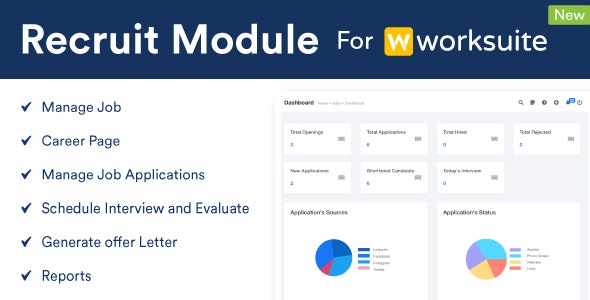 Recruit Module For Worksuite CRM 2.1.3 Nulled + Extended License Free Download