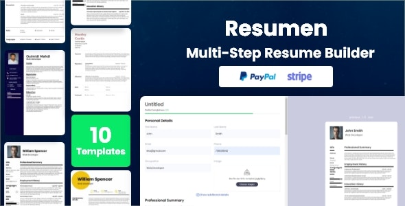 Resumen – SaaS Cover  Resume Builder Nulled + Extended License Free Download