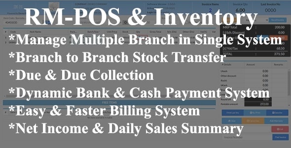 RM POS & INVENTORY Nulled + Extended License Free Download