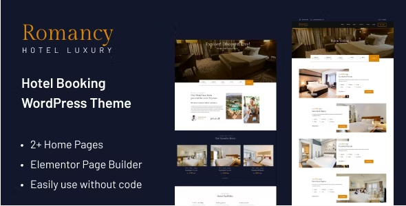 Romancy – Hotel Booking WordPress Theme 1.0.5
 Nulled + Extended License Free Download