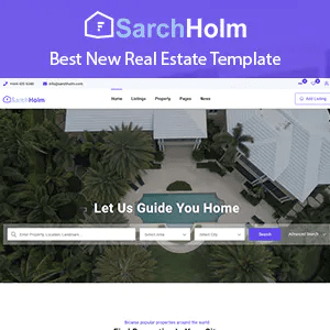 Sarchholm real estate laravel multilingual agency portal Nulled + Extended License Free Download