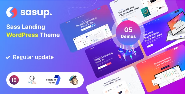 Sasup – Sass Landing WordPress Theme 1.0.0
 Nulled + Extended License Free Download