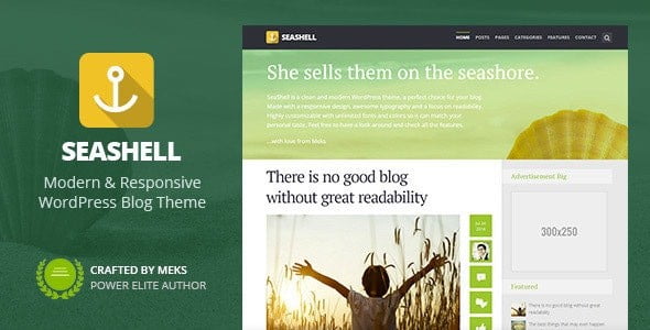 SeaShell – Modern Responsive WordPress Blog Theme 1.9.1
 Nulled + Extended License Free Download