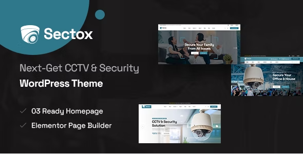 Sectox – CCTV & Security WordPress Theme 1.0.4
 Nulled + Extended License Free Download