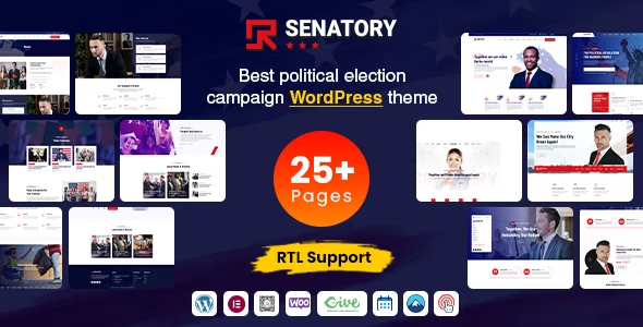 Senatory – Political Candidate WordPress Theme 3.2.5 Nulled + Extended License Free Download