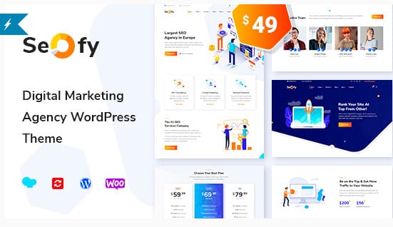 Seofy WordPress Theme 1.6.7 – Digital Marketing Agency Theme
 Nulled + Extended License Free Download