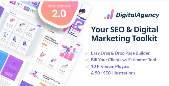 SEOWP – SEO & Digital Marketing WordPress Theme 2.4.0
 Nulled + Extended License Free Download
