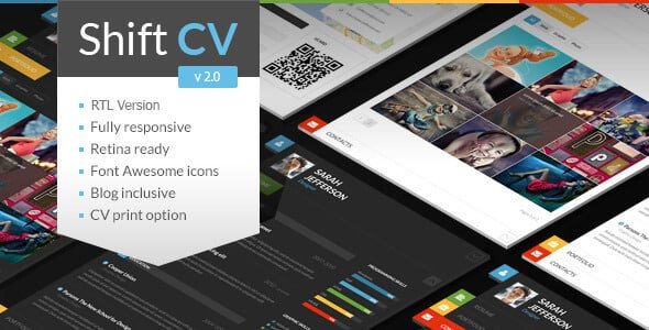 ShiftCV WordPress Theme 3.0.10 – Blog Resume Portfolio Theme
 Nulled + Extended License Free Download