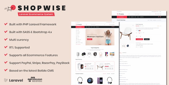 Shopwise – Laravel Ecommerce System 1.29.5 Nulled + Extended License Free Download