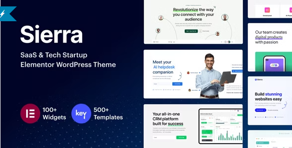 Sierra – SaaS & Tech Startup Elementor WordPress Theme 1.1
 Nulled + Extended License Free Download