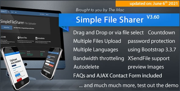 Simple File Sharer Nulled + Extended License Free Download