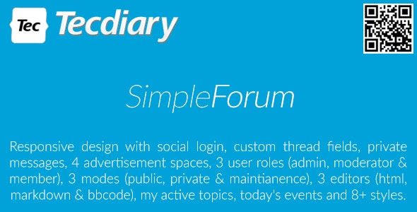 Simple Forum – Responsive Bulletin Board Nulled + Extended License Free Download