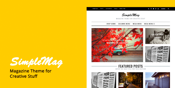 SimpleMag 5.0 – Magazine theme for creative stuff
 Nulled + Extended License Free Download