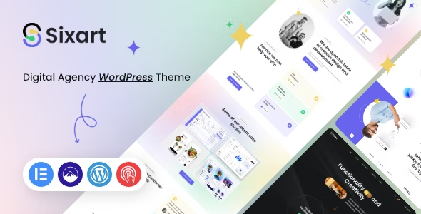 Sixart – Digital Agency WordPress Theme 1.0.2
 Nulled + Extended License Free Download