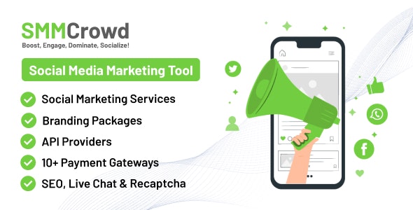 SMMCrowd – Marketplace of SMM Services Nulled + Extended License Free Download
