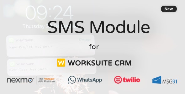 SMS Module For Worksuite CRM 2.0.3 Nulled + Extended License Free Download