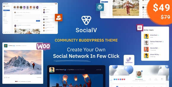SocialV – Social Network and Community BuddyPress Theme 2.0.4
 Nulled + Extended License Free Download