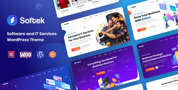 Softek WordPress Theme 3.0.3 – Software & IT Solutions
 Nulled + Extended License Free Download