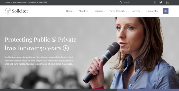 Solicitor – Law Business Responsive WordPress Theme 2.4
 Nulled + Extended License Free Download