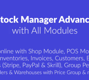 Stock Manager Advance with All Modules 3.5.0 Nulled + Extended License Free Download
