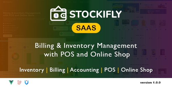 Stockifly SAAS – Billing  Inventory Management with POS and Online Shop 2.0.0 Nulled + Extended License Free Download