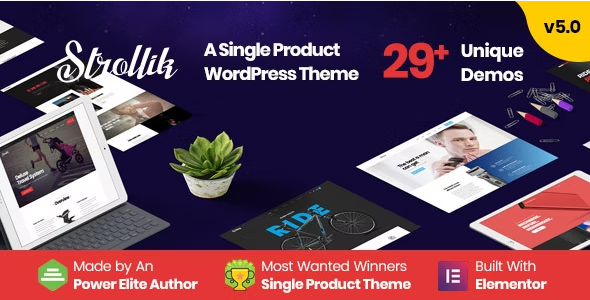 Strollik – Single Product WordPress Theme 4.0.2
 Nulled + Extended License Free Download