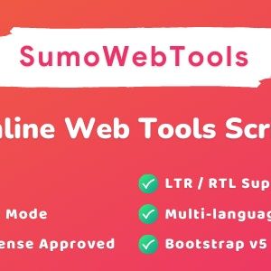 SumoWebTools – Online Web Tools Script 2.0.4 Nulled + Extended License Free Download