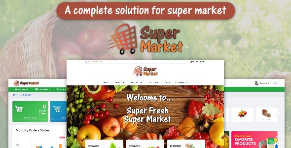 Super Market – E-Commerce Solution for Food Market or Grocery Shop Nulled + Extended License Free Download