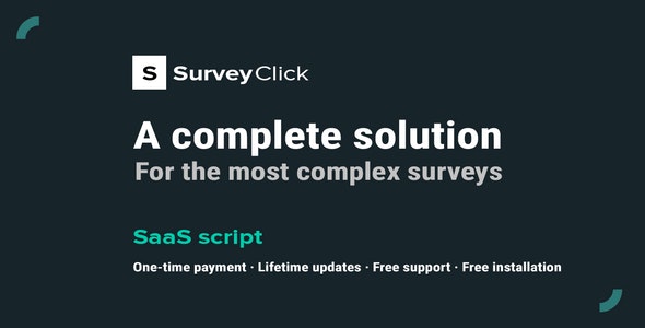 SurveyClick – SaaS Survey Builder Nulled + Extended License Free Download