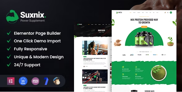 Suxnix – Health Supplement WordPress Theme 1.1
 Nulled + Extended License Free Download