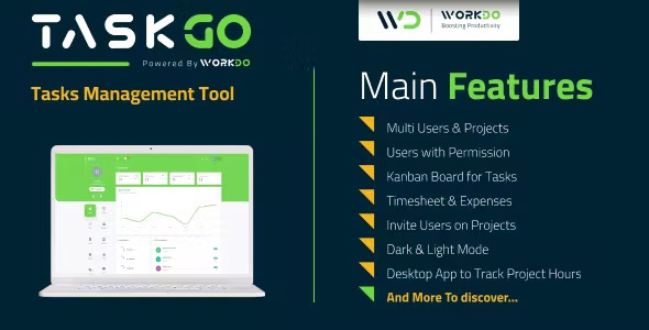 TaskGo – Tasks Management Tool 4.4 Nulled + Extended License Free Download