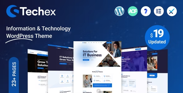 Techex – IT Solutions & Technology WordPress Theme 1.0.5
 Nulled + Extended License Free Download
