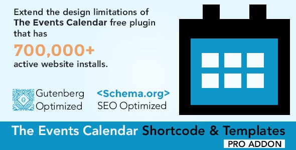 The Events Calendar Shortcode and Templates Pro WordPress Plugin - Nulled + Extended License