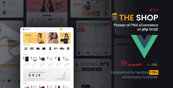 The Shop – PWA eCommerce cms 3.0 Nulled + Extended License Free Download