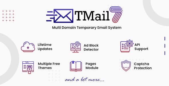 TMail – Multi Domain Temporary Email System 7.6.1 Nulled + Extended License Free Download