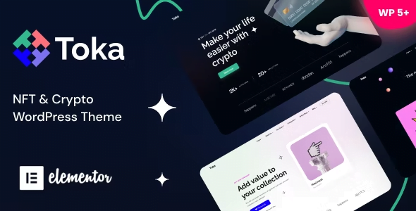 Toka WordPress Theme 1.31- NFT & Crypto Theme
 Nulled + Extended License Free Download