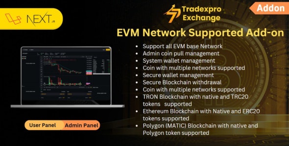 Tradexpro-EVM Network Supported Addon 1.3 Nulled + Extended License Free Download