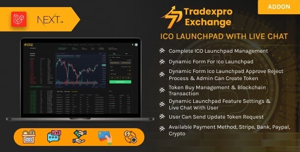 Tradexpro ICO Launchpad – Initial Token Offering Addon Nulled + Extended License Free Download