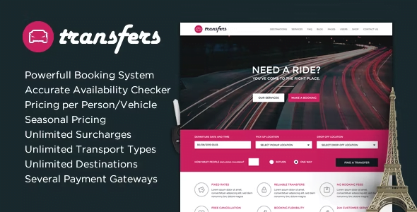 Transfers WordPress Theme 1.20 – Transport and Car Hire
 Nulled + Extended License Free Download