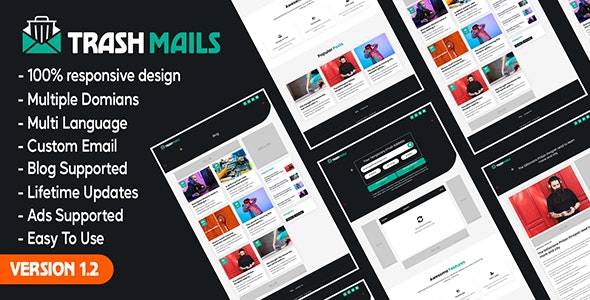 Trash Mails – Temporary Email Address System 1.4 Nulled + Extended License Free Download