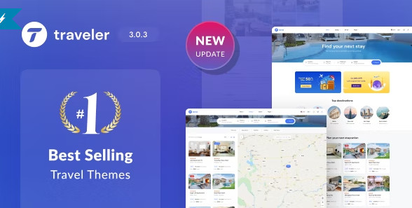 Traveler WordPress Theme 3.1.2.1 – Travel Booking Theme
 Nulled + Extended License Free Download