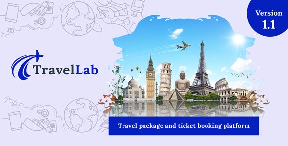 TravelLab – Travel Package & Ticket Booking Platform Nulled + Extended License Free Download