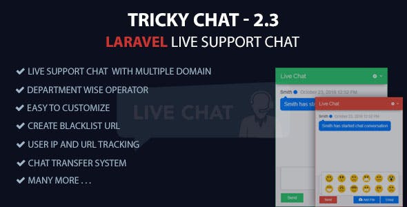 Tricky Chat – Laravel Live Support Chat 2.4 Nulled + Extended License Free Download