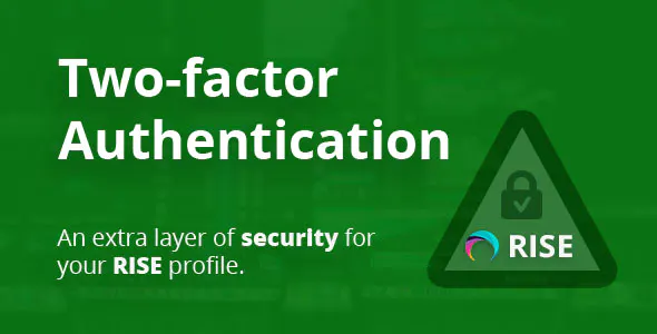 Two-factor Authentication for RISE CRM 1.1 Nulled + Extended License Free Download