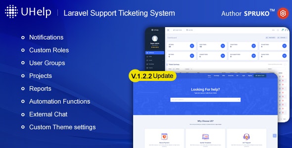 Uhelp – Helpdesk Support Ticketing System 3.0.0 Nulled + Extended License Free Download