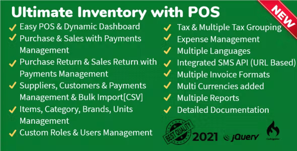 Ultimate Inventory with POS 2.4 Nulled + Extended License Free Download