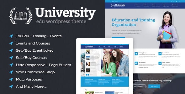 University 2.1.4.1 – Education Event and Course Theme
 Nulled + Extended License Free Download
