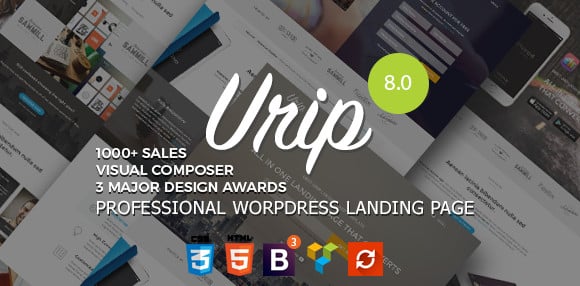 Urip – Professional WordPress Landing Page 8.6.3
 Nulled + Extended License Free Download