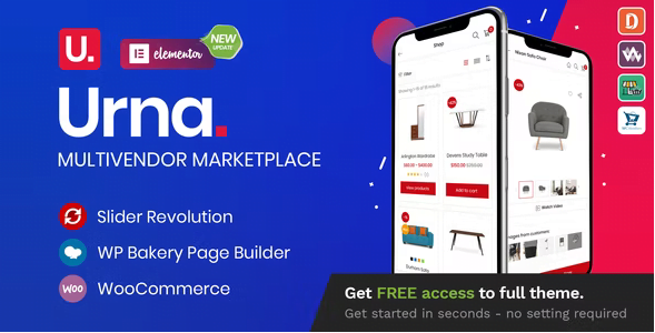 Urna WordPress Theme 2.4.7 – All-in-one WooCommerce
 Nulled + Extended License Free Download
