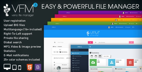 Veno File Manager – host and share files 4.2.3 Nulled + Extended License Free Download
